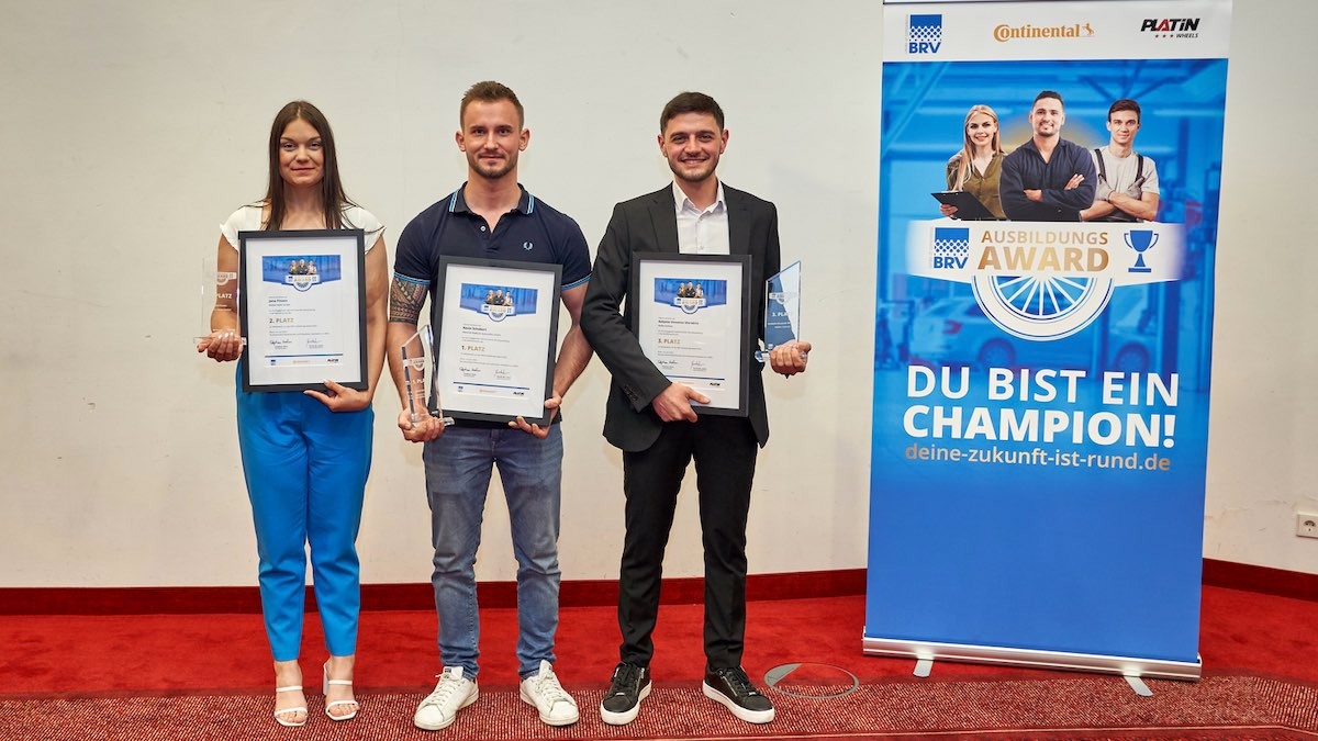 BRV Training Award 2024 (Image: Bundesverband Reifenhandel und Vulkaniseur-Handwerk e.V.)
