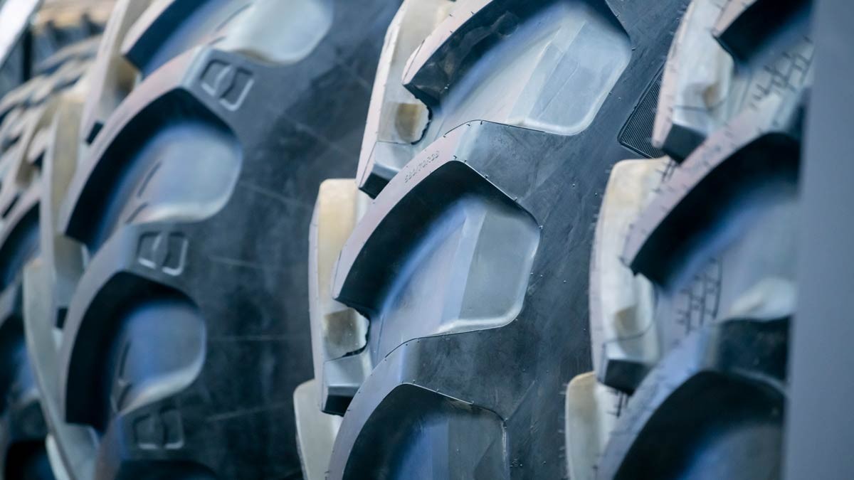 Close-up of tyres